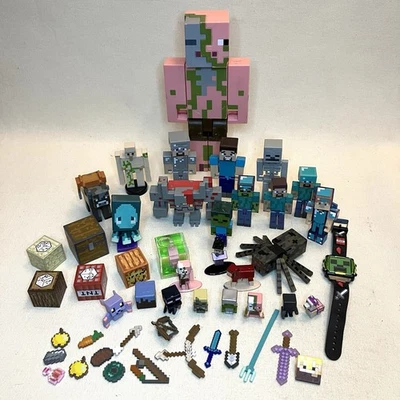 Microsoft Minecraft Toy Mixed Lot Of Figures, Collectible & Toys - Mattel Mojang - Image 1 of 4