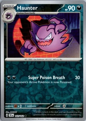 Haunter - SV05: Temporal Forces #103/162 Reverse Holo Common - Image 1 of 2