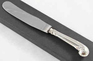 Cuchillo de mantequilla Sheffield con mango de plata esterlina con estuche patrón de pistola de lujo 1896 - Imagen 1 de 6