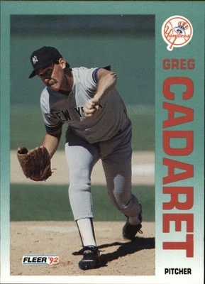 1992 Fleer #222 Greg Cadaret - Image 1 of 2