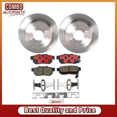 Комплект задних дисковых тормозных колодок дисковый тормоз ротор подходит для Honda Civic 1999-2000 годов выпуска - Изображение 1 из 4