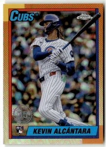 2025 Topps Chrome MLB No. 90CB-14 Kevin Alcantara Rookie Refractor - Bild 1 von 2