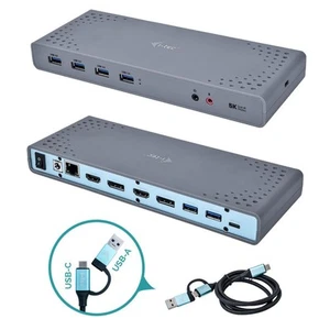 i-tec USB-C/A 4K Dual Display Docking Station HDMI Display-Port Ethernet USB 3.0 - Bild 1 von 12