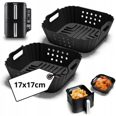 BEZ MARKI 2x Airfryer Zubehör Silikonform Für Heißluftfritteuse Silikoneinsatz Air Fryer ✅