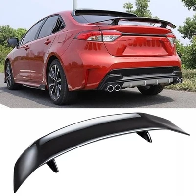For Toyota Corolla Sedan 46" Rear Trunk Spoiler Racing GT Wing Glossy Black Foto 1 de 4
