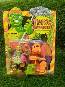 1991 Toxic Crusaders Playmates Psycho Actionfigur Spielzeug Vintage LESEN - Bild 1 von 15