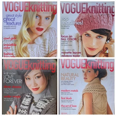 2009-Retired Vogue Knitting International Magazine Set Of 4 - Image 1 of 4