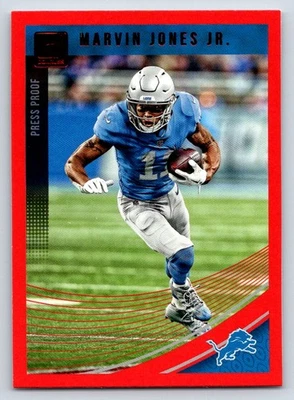 2018 Donruss 100 Marvin Jones Jr. Press Proof Red   Detroit Lions Football Card - Image 1 of 2