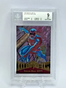 Carta Fleer Metal Marvel Spider-Man 2099 1995 #53 BGS 9 COME NUOVA - Foto 1 di 3