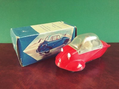 Hojalata de fricción de estaño modelo de concesionario Messerschmitt KR 175 muy rara con o Caja Foto 1 de 4