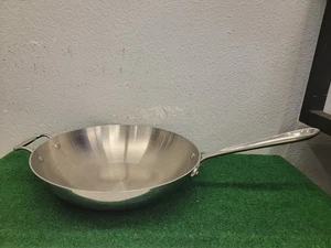 All-Clad Edelstahl 12" 4 Qt Wok Rühren Braten Koch Pfanne Wok Bratpfanne Neuwertig - Bild 1 von 17