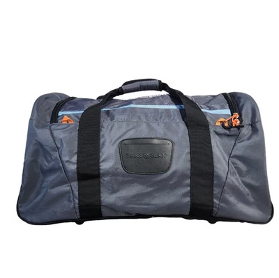 SwissGear 20" Duffel Bag, Black/Blue, Pockets, Padded Shoulder Strap, Side Grips - Image 1 of 4