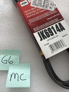 Genuine Ford Motorcraft JK6914A Serpentine Belt 3W7Z-8620-AA OEM - Picture 1 of 2