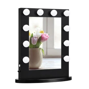 Vanity Mirror Hollywood Makeup Mirror Dimmer Light Wall Mounted 10 Bulbs Decor - Picture 1 of 6
