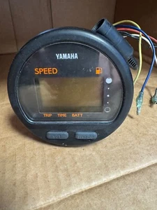 Yamaha Digital Speedometer Speed Round Gauge Used Free USA Shipping - Picture 1 of 4