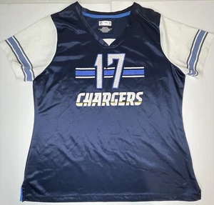 Los Angeles Chargers Phillip Rivers 17 Navy Blue NFL Players Jersey Womens XXL - Picture 1 of 8