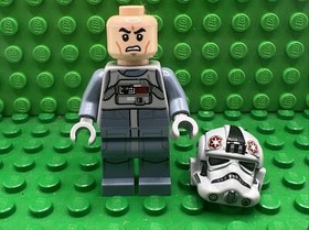 Lego Star Wars AT-AT Driver sw0581 Dark Red Imperial Logo Minifigure Set 75054