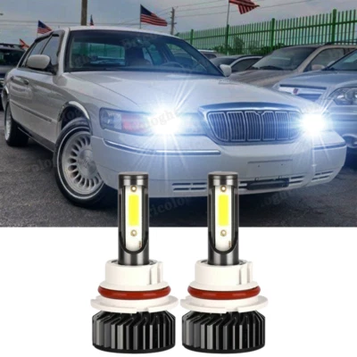 Para MERCURY Grand Marquis 1998-2005 -2X Kit de bombilla LED delantera alta/baja F2 Foto 1 de 4