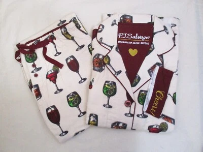 Pj Salvage ¡SALUDOS! Conjunto de pijama de franela para cócteles y bebidas pequeño algodón PIEDRA NUEVO CON ETIQUETAS Foto 1 de 4
