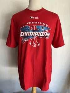 BOSTON RED SOX (2007) Official MLB AL Champions World Series Majestic T-Shirt XL - Picture 1 of 5