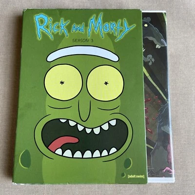 Rick and Morty: Season 3 (DVD 2017 2-Disc Special Edition w/ Slipcover) Pickle + - Image 1 of 4