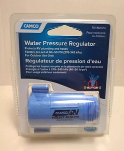 Casa rodante/marina - Regulador de presión de agua de Camco - Preestablecido 40-50 PSI - Imagen 1 de 2