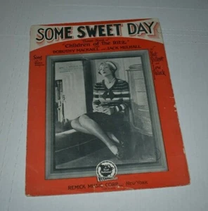 1929 Some sweet Day vintage sheet music children of the ritz - Picture 1 of 3