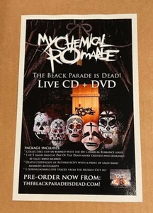 My Chemical Romance - Black Parade is Dead! RARE promo glossy flyer - Picture 1 of 1