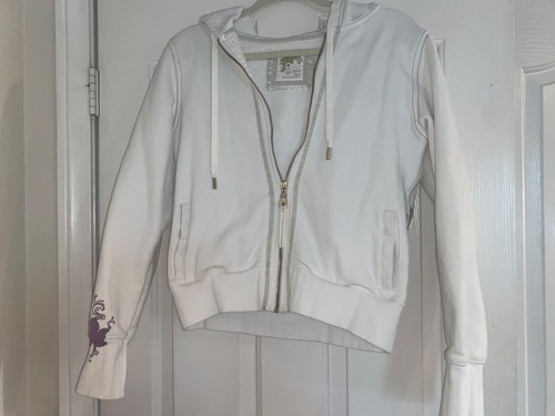 OFF WHITE Felpa donna con cappuccio Oldy Navyia tagli mediao bianco spor ful