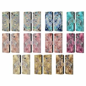 NATURE MAGICK MERMAID ROSE GOLD MARBLE LEATHER BOOK CASE FOR HTC PHONES 1 - Picture 1 of 6