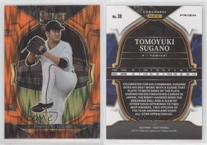 2023 Panini Select Concourse Orange Flash Prizm Tomoyuki Sugano #38