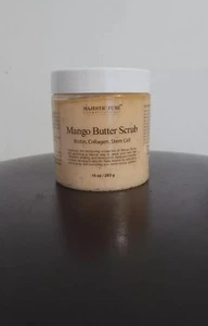 Majestic Pure Mango Butter Body Scrub - With Biotin, Collagen, Stem Cell - Picture 1 of 1