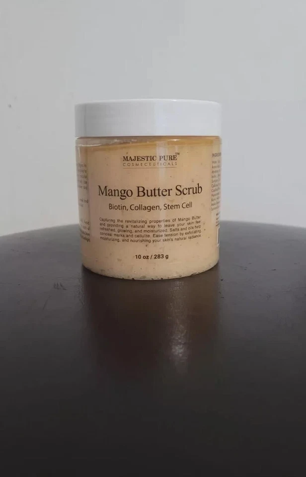 Majestic Pure Mango Butter Body Scrub - With Biotin, Collagen, Stem Cell - Image 1 of 1