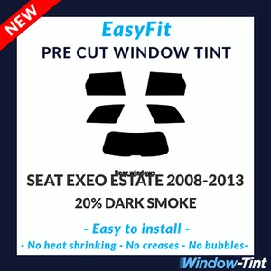 EasyFit Static Pre Cut Window Tint For SEAT Exeo Estate 2008-13 - 20% Dark Rear - Picture 1 of 3