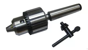 2MT 13MM KEYTYPE DRILL CHUCK 2MT 1-13MM WITH 10MM DRAWBAR 2 MORSE TAPER RDGTOOLS - Picture 1 of 2