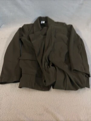 Conjunto de 2 pantalones de vestir y blazer de abogado de carrera marrón tweed Cabi para mujer Foto 1 de 4