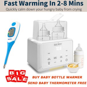 Baby Bottle Warmer Fast Baby Food Heater for Breast Milk Formula Steam Sterilize