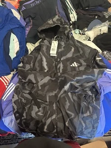 Adidas Men’s Large Camouflage Black Ultimate premium Jacket  - Picture 1 of 2