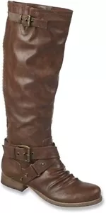 Botas para mujer Carlos by Carlos Santana Havana 2 color topo 7 1/2 NUEVAS NUEVAS EN CAJA - Imagen 1 de 6