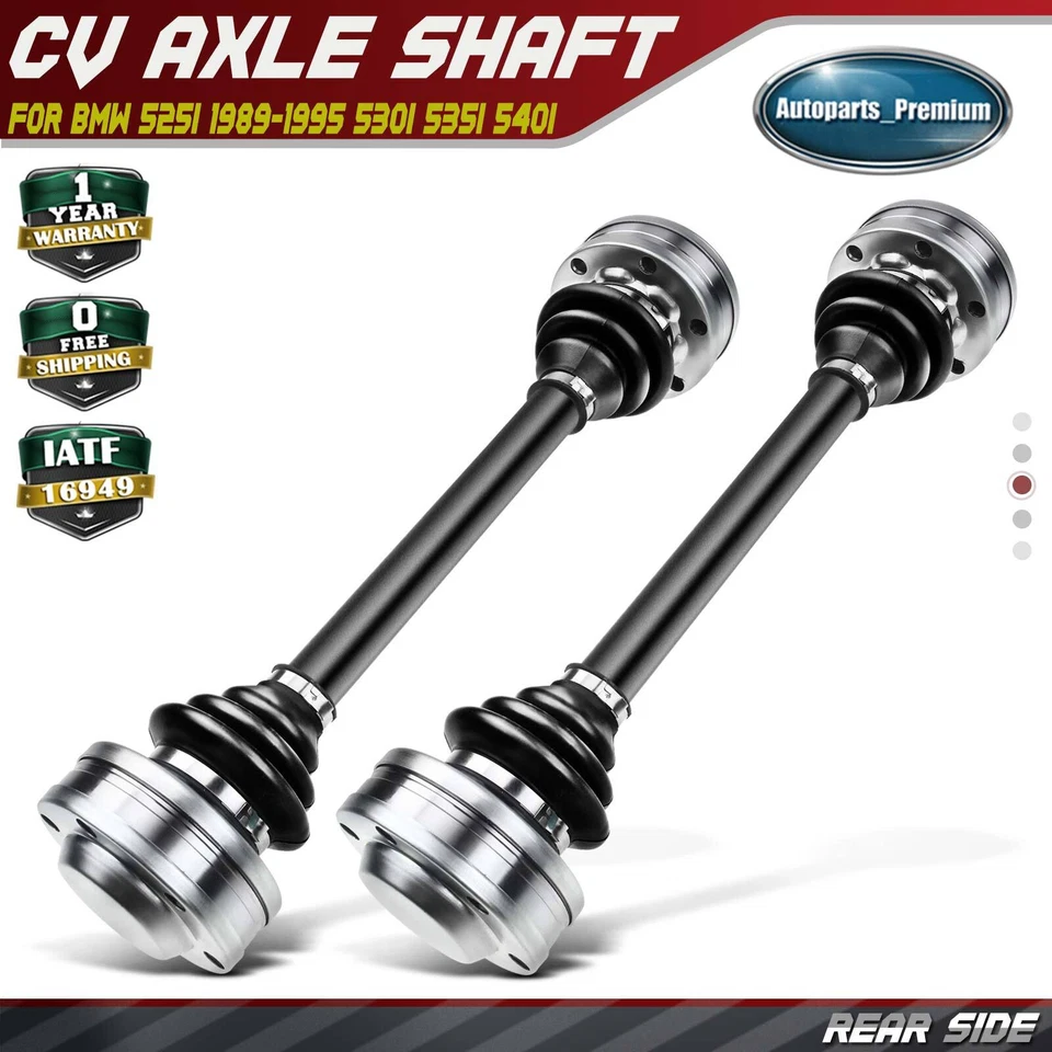 Nuevo conjunto de eje CV trasero izquierdo y derecho para BMW E34 525i 530i 535i 33211226720 Foto 1 de 4