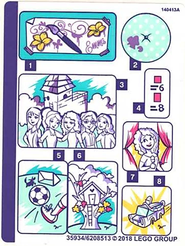 NEW LEGO - Sticker - Friends - Emma's Art Stand - Set 41332 - Image 1 of 1