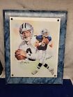 Signed Framed Troy Aikman Autographed 11x14 Lithograph Dallas Cowboys