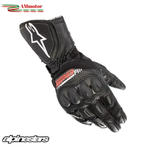 Guanti Alpinestars SP-8 V3 Air Black Tg XXL Moto Sport Racing Pelle Uomo - Picture 1 of 2