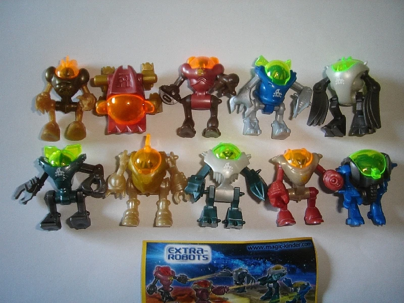 KINDER SURPRISE SET - EXTRA ROBOTS MECHS - TOYS FIGURES MINIATURES COLLECTIBLES - Image 1 of 1