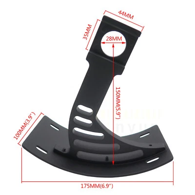 Кронштейн для номерного знака изогнутый 7 x 4 дюйма черный для Yamaha YZF-R1 YZF R6S 1998-2002 годов выпуска - Изображение 1 из 4