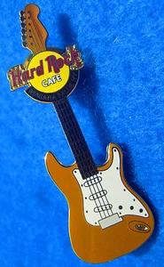 GUITARRA DE PARED NIAGARA FALLS NY JIMI HENDRIX FENDER RECUERDOS PIN Hard Rock Café - Imagen 1 de 1