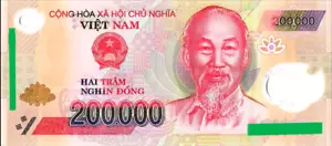 5 MILLION (25 X 200,000) VND VIETNAM DONG Polymer Banknote - Picture 1 of 4