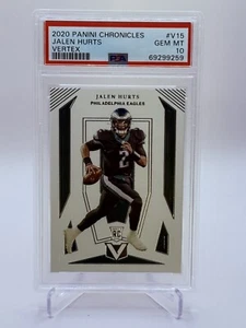 Jalen Hurts RC 2020 Chronicles Vertex Eagles Rookie PSA 10 GEM MINT Panini V-15 - Picture 1 of 2
