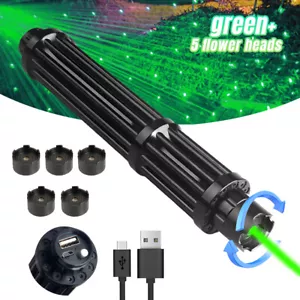 Adjustable Green Burning Laser Pointer Visible Star Light Beam Dot Light Battery - Picture 1 of 12