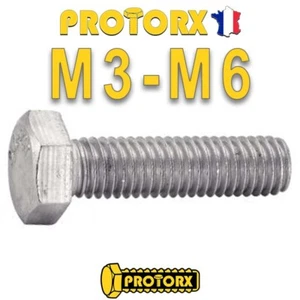 FULLY THREADED HEXAGONAL HEAD METAL SCREWS M3 to M6 | Lot 10 to 50pcs | STAINLESS - Picture 1 of 12